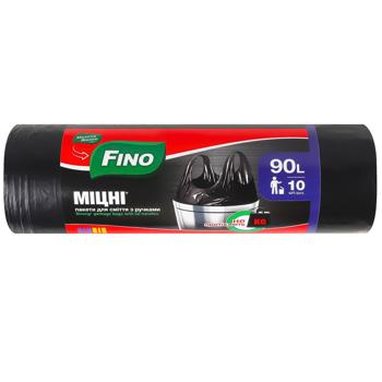 Fino Strong Garbage Bags with Handles 90l 10pcs - buy, prices for COSMOS - photo 1