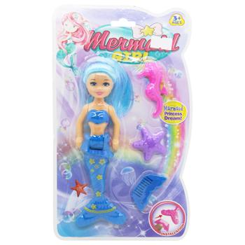 Кукла русалка 18см QT240424377 - купить, цены на КОСМОС - фото 3
