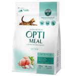 Корм сухий Optimeal з куркою для кошенят 200г