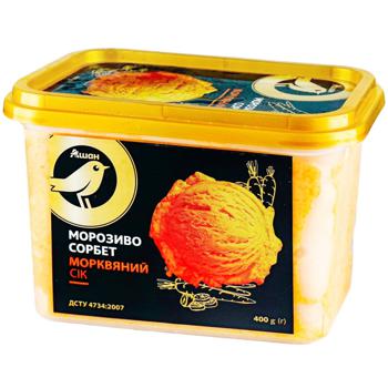 Auchan Sorbet Carrot Juice Ice Cream 400g - buy, prices for Auchan - photo 1