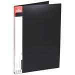 Norma Black Binder with Side Clip and Internal Pocket A4