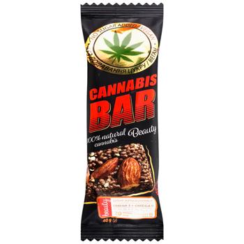 Cannabis Bar Muesli Bar with Almond and Cannabis Seeds 40g - buy, prices for Epicentr FOOD - photo 1