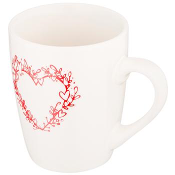 Ardesto Heart AR3467W Ceramic Cup 320ml - buy, prices for - photo 2