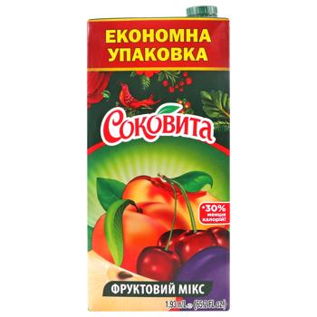 Напій соковий Соковита фруктовий мікс освітлений пастеризований 1.93л - купити, ціни на Auchan - фото 3