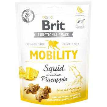 Лакомство для собак Brit Care Mobility с кальмаром и ананасом для поддержки суставов и хрящей 150г