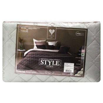 Ideia Cube Mint/Light Gray Double-sided Bedspread 210х240cm - buy, prices for METRO - photo 1