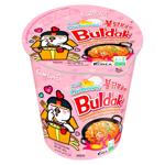 Buldak Рамен Гострий курячий карбонара в стакані 80г