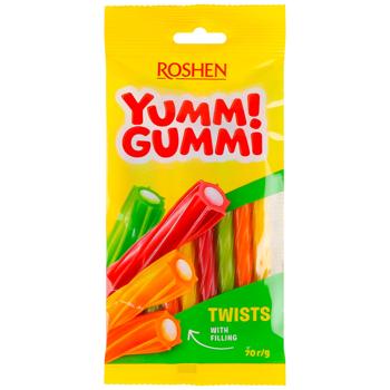 Цукерки Roshen Yummi Gummi Twists желейні 70г - купити, ціни на КОСМОС - фото 1