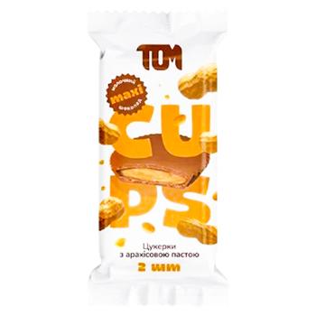 Цукерки TOM з арахісовою пастою в мол. шоколаді 2шт. 38г - купить, цены на Grono - фото 1