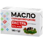 Масло Еко Маркет Екстра солодковершкове 83% 180г