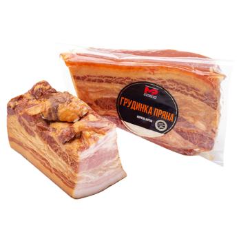 Грудинка Харківський м'ясний ряд Пряна копчено-варена - купити, ціни на Чудо Маркет - фото 1