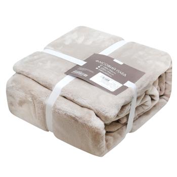 Homeline Fleece Blanket 150х195cm Beige - buy, prices for NOVUS - photo 2