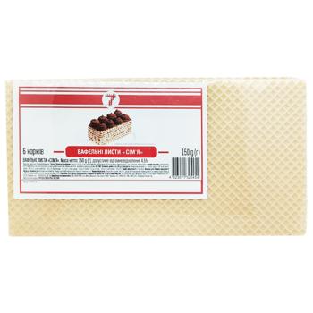 Коржи вафельные 7 Семья 150г - купить, цены на Таврия В - фото 1