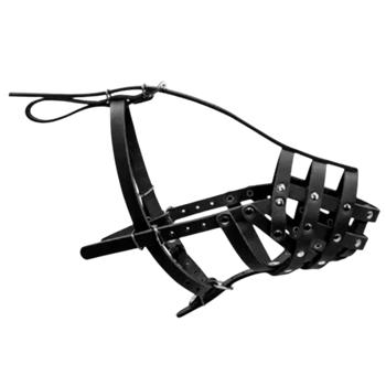 Намордник Collar кожаный твердый 32см/11см черный - купить, цены на MasterZoo - фото 2