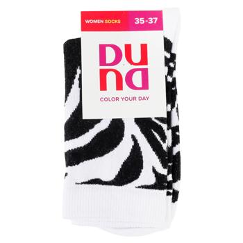 Duna 3375 Women's Socks s.35-37 White