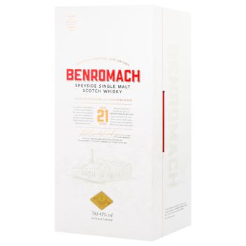 Віскі Benromach 21y.o. Box 43% 0,7л - купити, ціни на МегаМаркет - фото 2