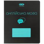 Тетрадь предметная ZiBi Black Английский язык клетка 48 листов
