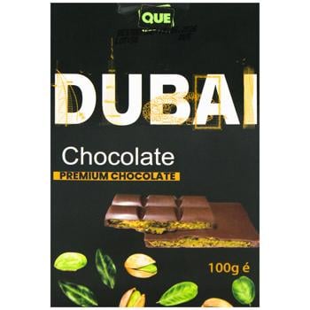 Que Dubai Pistachio Milk Chocolate 100g - buy, prices for COSMOS - photo 1