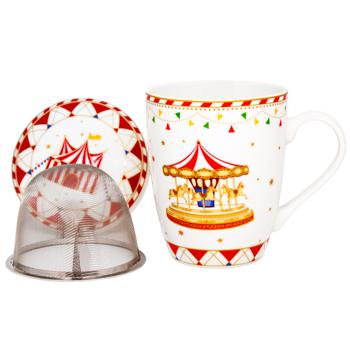 Bona Di Winter's Tale Mug with Lid and Metal Filter 340ml - buy, prices for - photo 5