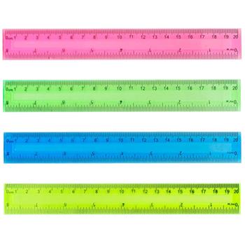 Klerk Plastic Ruler 20cm - buy, prices for ULTRAMARKET - photo 1