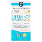 Nordic Naturals Ultimate Omega-D3 Lemon Flavored Fish Oil with Vitamin D3 1000mg 120 softgels