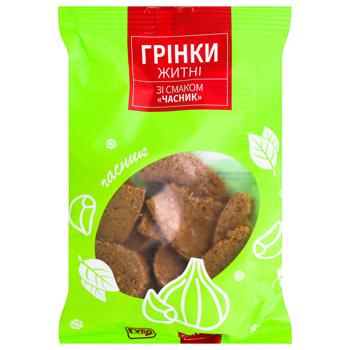 Subota Rye Croutons with Garlic Flavor 80g - buy, prices for COSMOS - photo 1