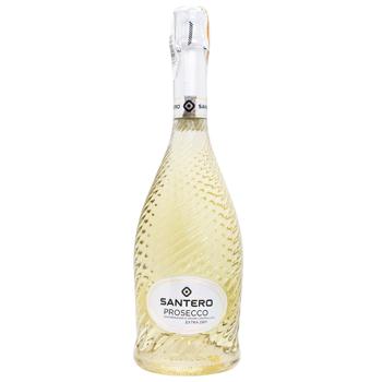 Вино ігристе Santero Prosecco Spumante біле екстра сухе 11,5% 0,75л - купити, ціни на AlcoHub - фото 1