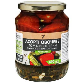 Ассорти овощное 7 690г - купить, цены на КОСМОС - фото 1