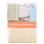 Шторка Arino для ванной бежевая 180x180см