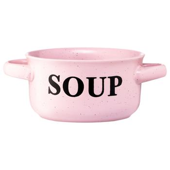 Ardesto Alcor Pink Broth Plate 550ml - buy, prices for MegaMarket - photo 1