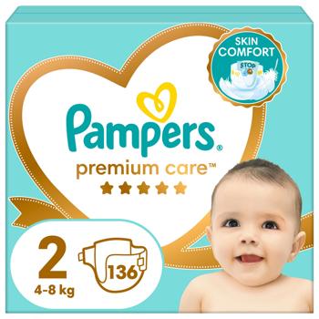 Pampers Premium Care Diapers Size 2 4-8kg 136pcs - buy, prices for - photo 3