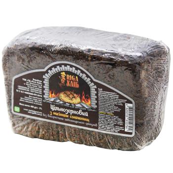 Хліб Riga Хліб Цільнозерновий з насінням соняшника бездріжджовий нарізний 480г - купити, ціни на Auchan - фото 1