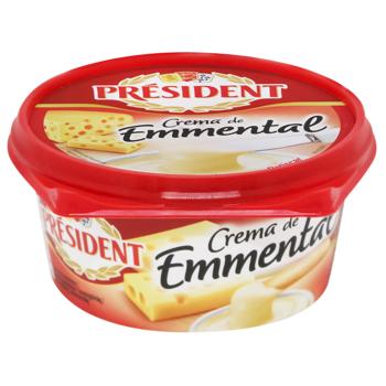 President Cream de Emmental Processed Cheese 25% 125g