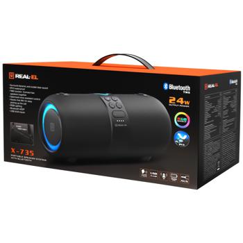 Акустика Real-El X-735 Black портативна - купити, ціни на Auchan - фото 1