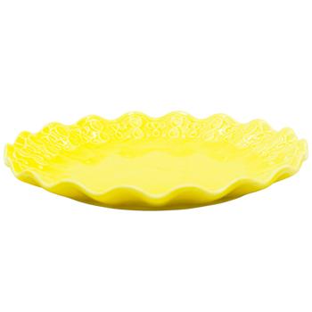 Bona Di Wave Yellow Porcelain Plate 20cm - buy, prices for WINETIME - photo 1