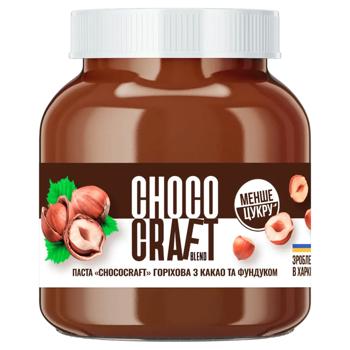 Паста ореховая ChocoCraft с какао и фундуком 320г - купить, цены на Чудо Маркет - фото 1