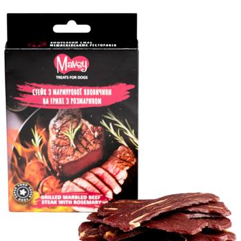 Ласощі для собак Mavsy Refined jerky 100 г - яловичина - купить, цены на MasterZoo - фото 1