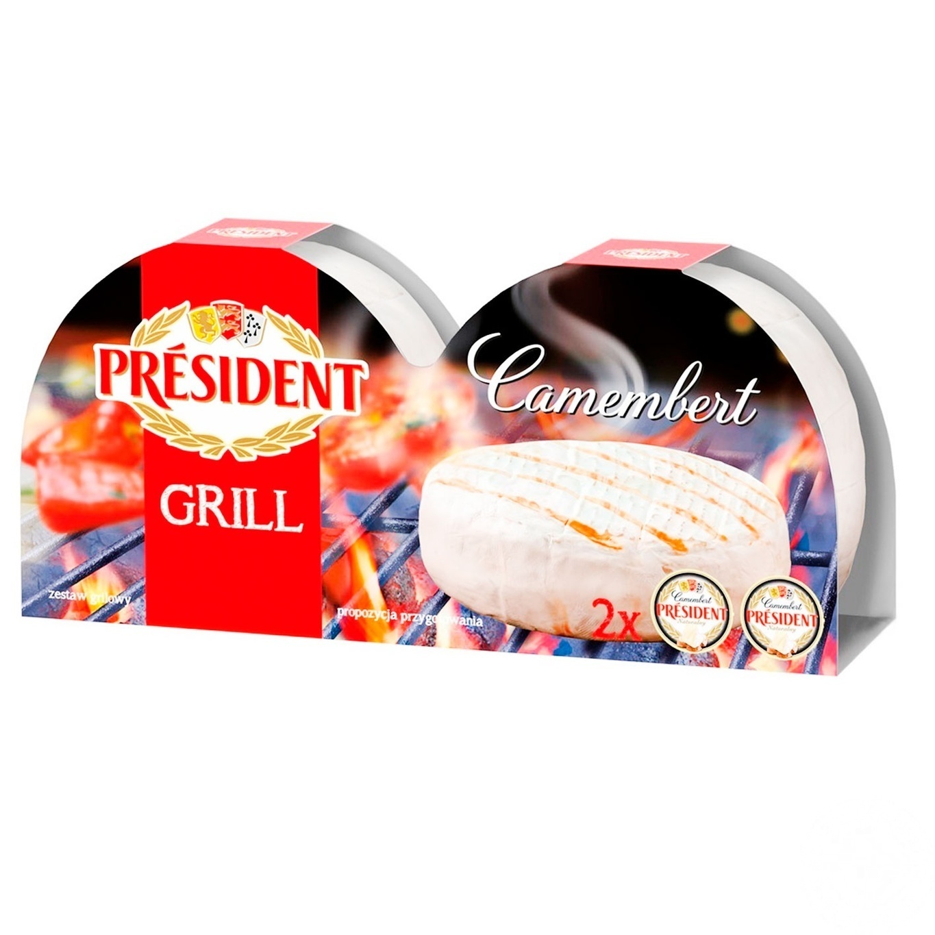 

Сыр President Camembert Grill 60% 90г*2шт