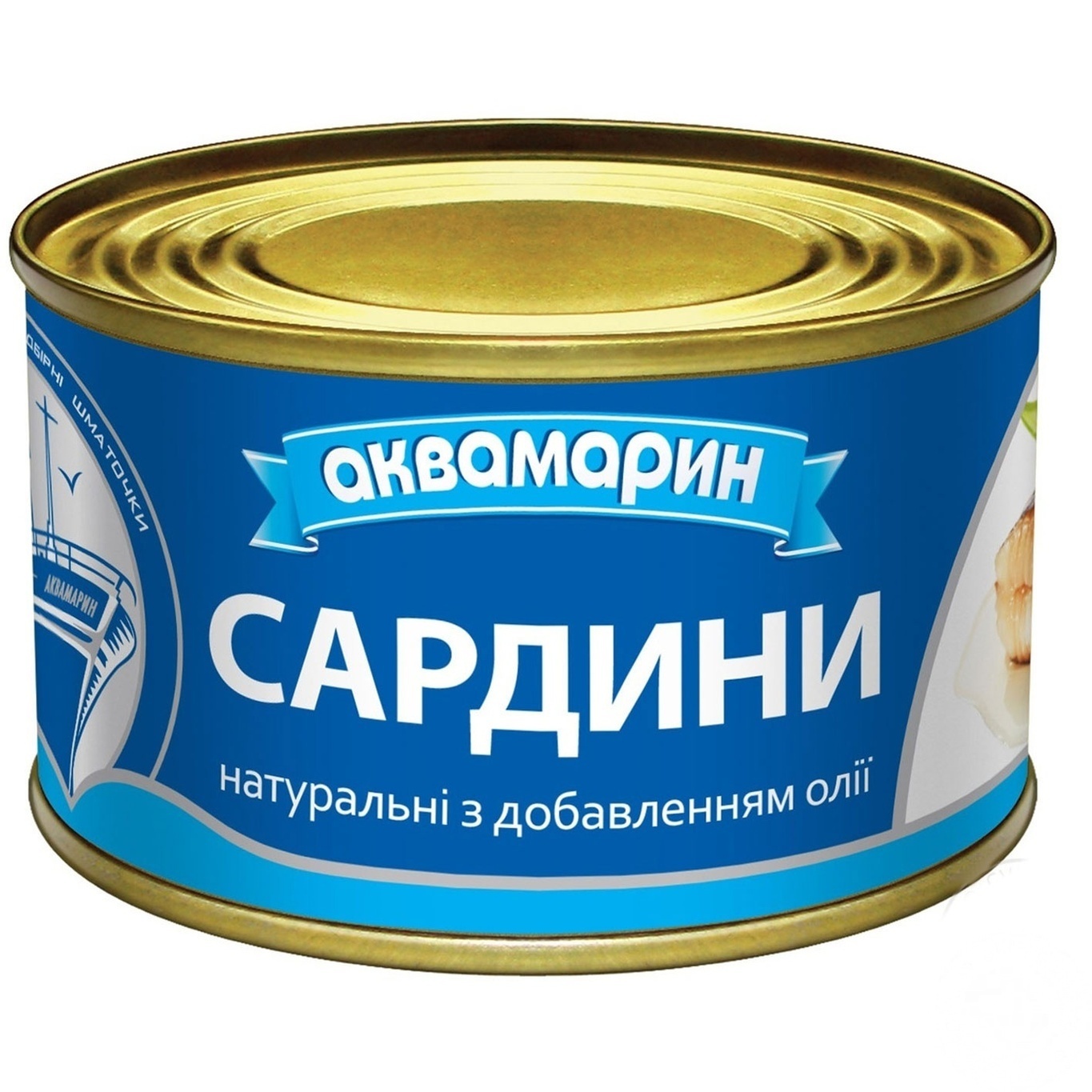 

Сардины Аквамарин натуральные в масле 230г