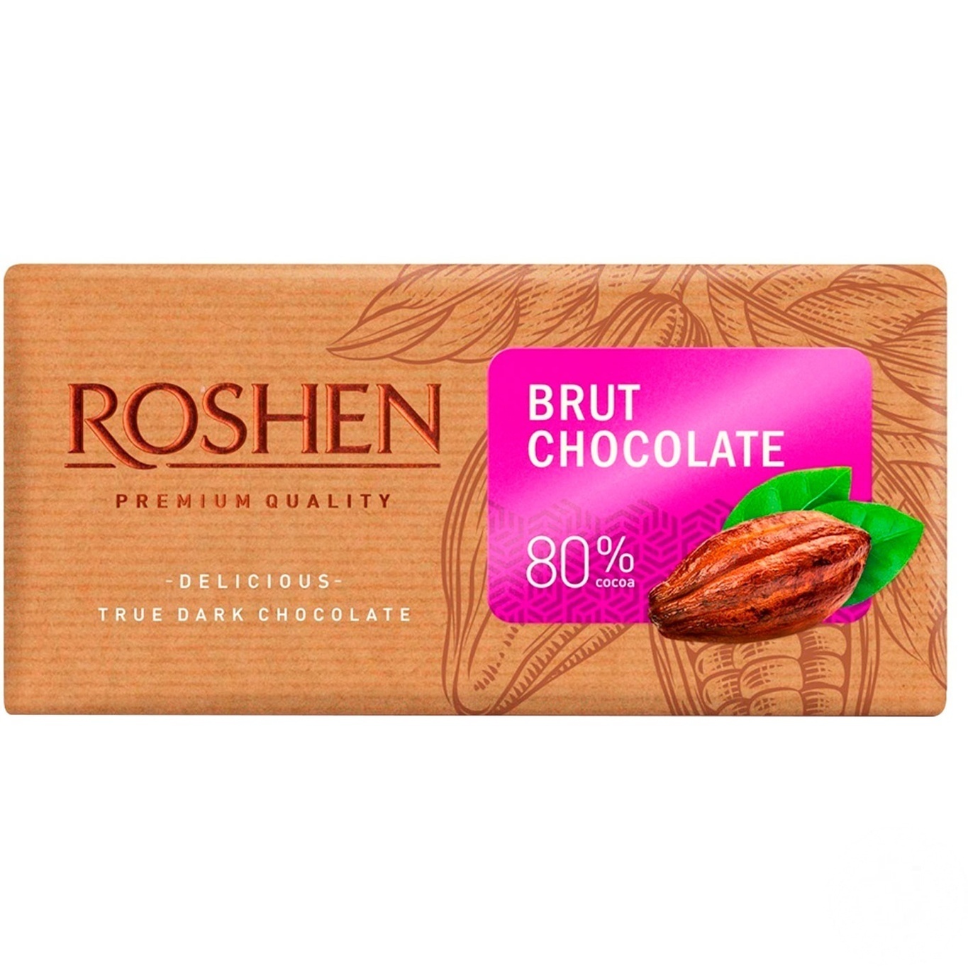 

Шоколад черный Roshen Брют 80% 90г