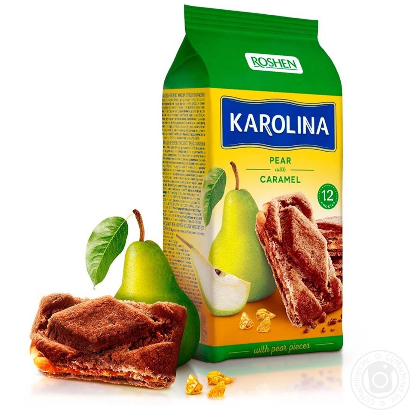 

Печенье Roshen Karolina сдобное с грушей и карамелью 225г