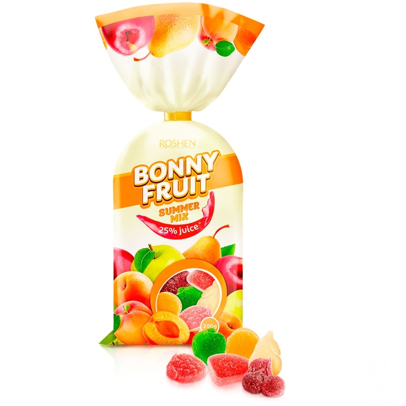 

Конфеты желейные Roshen Bonny-Fruit летний микс 200г