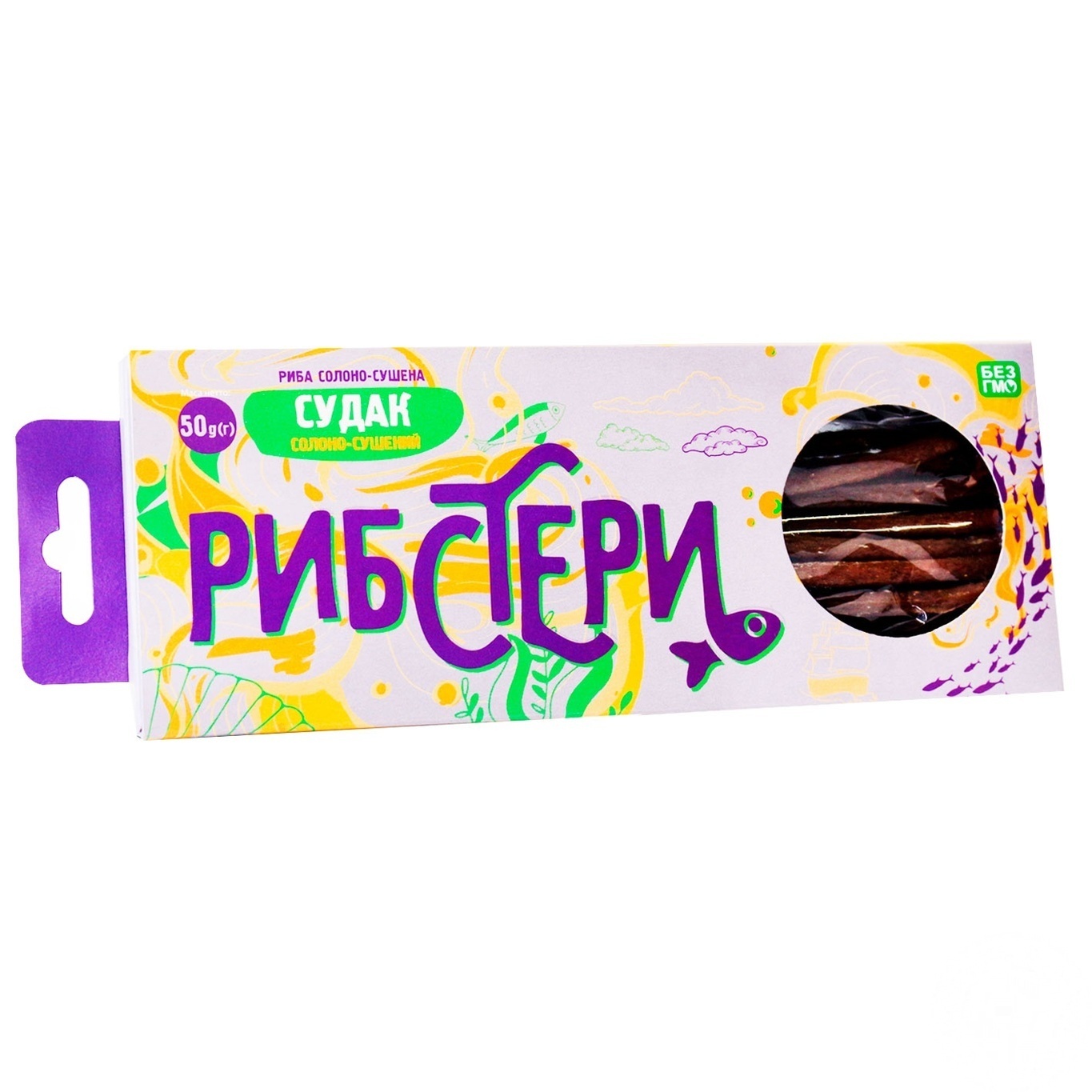 

Снеки Рибстери Судак соленый сушеный 50г