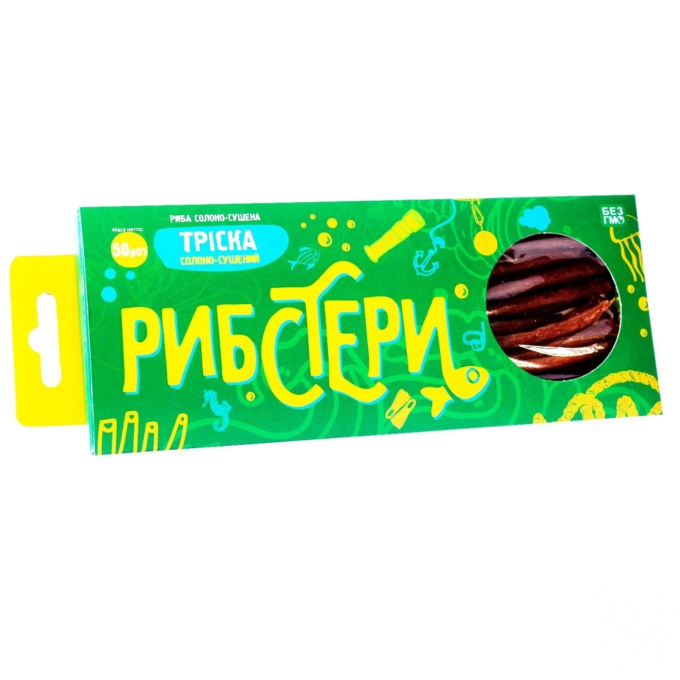 

Снеки Рибстери Треска солено-сушеная 50г