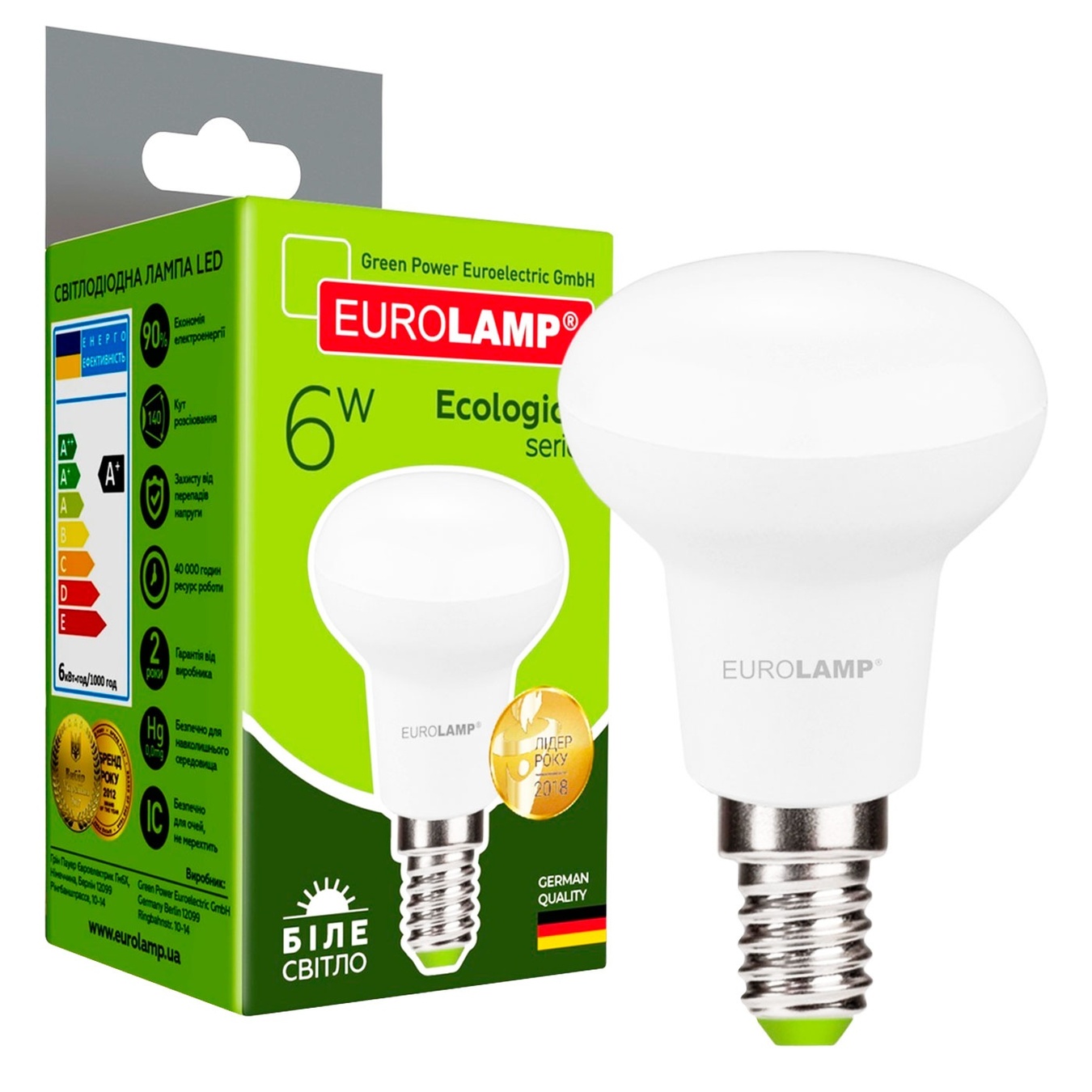 

Светодиодная лампа Eurolamp LED R50 6W E14 4000K