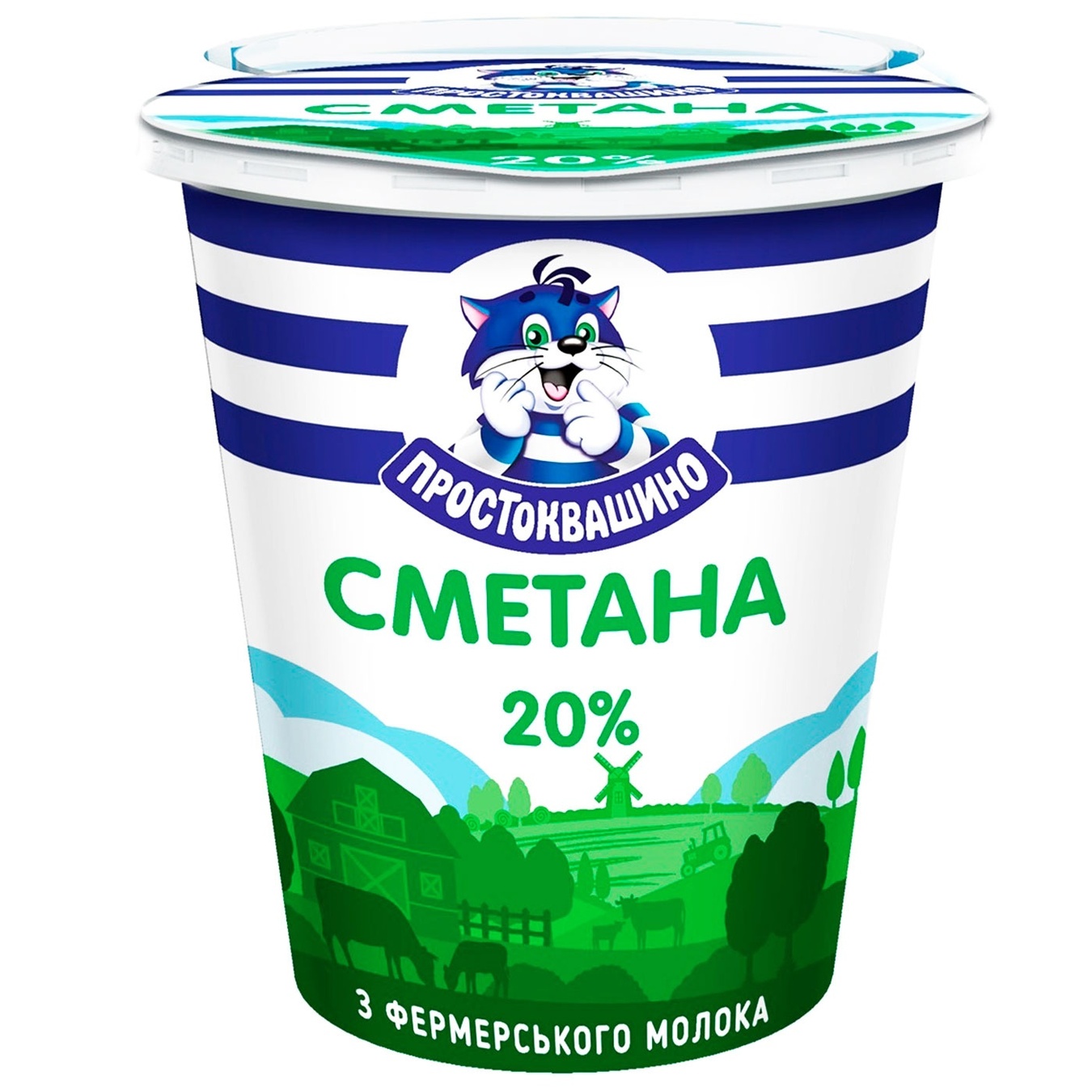 

Сметана Простоквашино 20% 340г