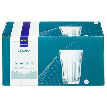 Metro Professional Ceruna Set of Glasses 410ml 6pcs - buy, prices for METRO - photo 4