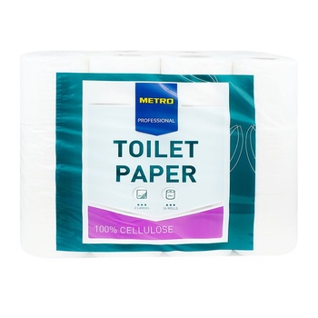 Metro Professional Two-layer Toilet Paper 24pcs - buy, prices for METRO - photo 1