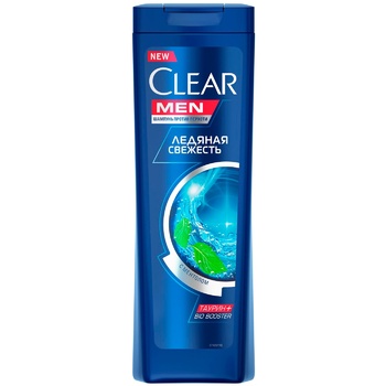 Шампунь Clear Men Ледяная свежесть с ментолом 225мл