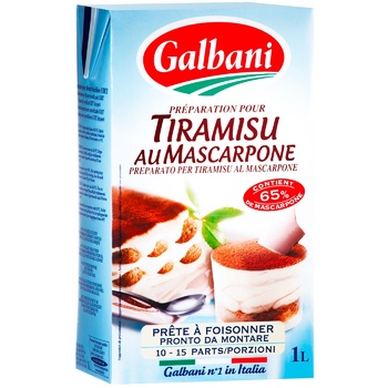 Крем Galbani Тирамису с маскарпоне 26% 1л